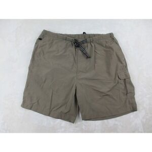 Reel Legends Shorts Mens Large Green Cargo‎ Lightweight Fishing Casual*